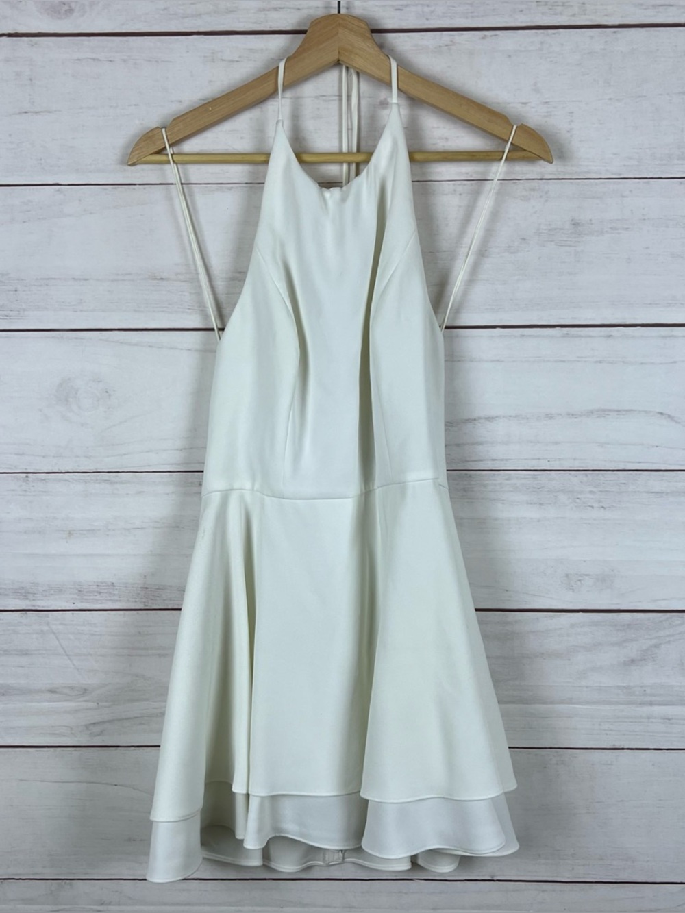Alice + Olivia Sicily Halter Neck Romper Off White Size 2